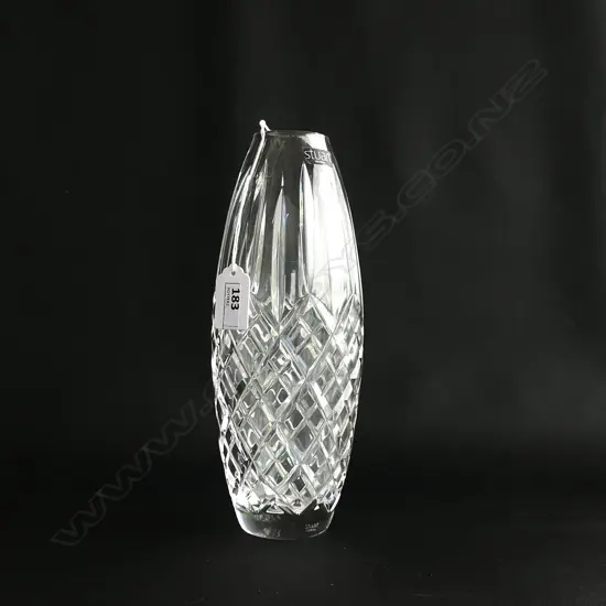 A Stuart crystal 'Shaftsbury' stem vase